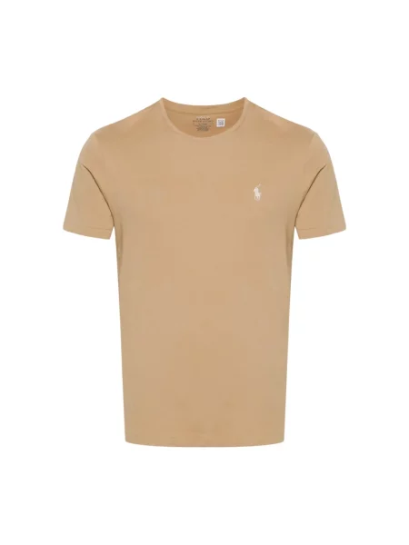 T-shirt o kroju regular fit z czystej bawełny Polo Ralph Lauren beżowa