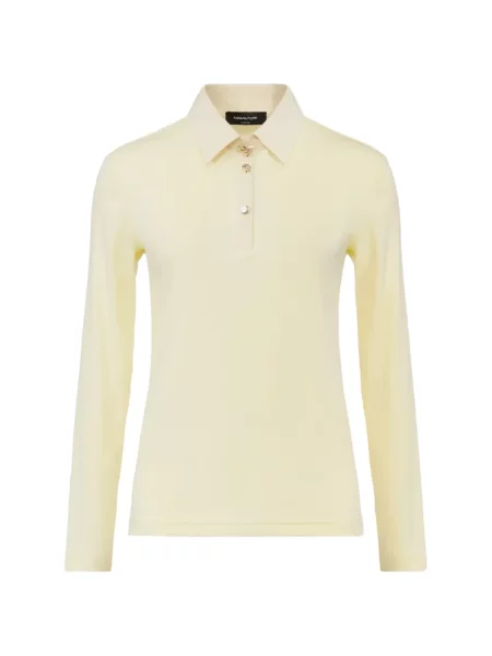 Lung tricou polo Fabiana Filippi galben