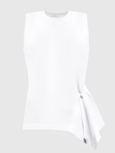 Топ з асиметричним низом Peserico білий