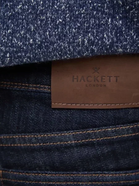 Blugi Hackett din piele albastru