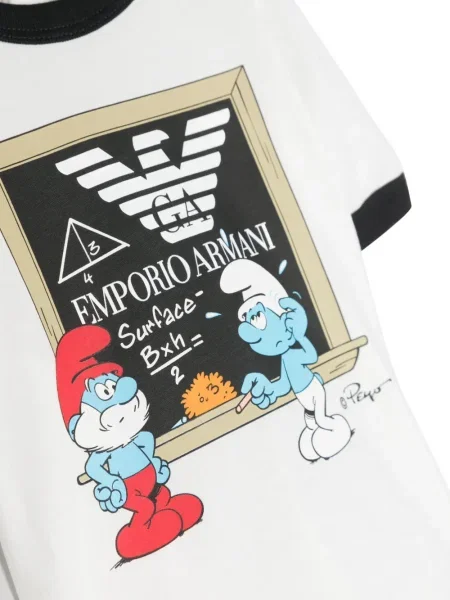 Koszulka dziecięca Emporio Armani biała