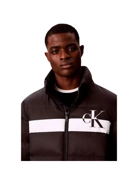 Geacă de blugi Calvin Klein Jeans negru