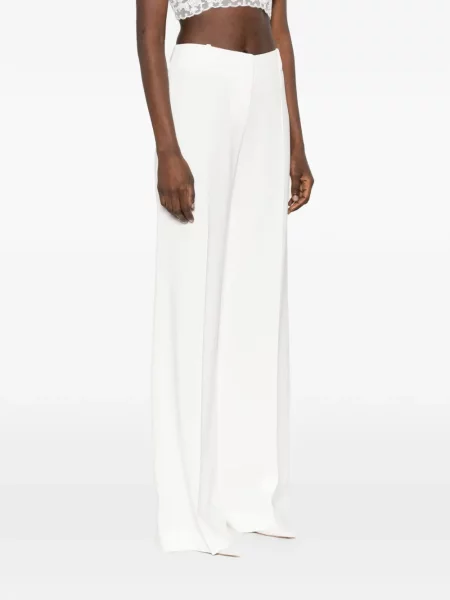 Pantaloni Ermanno Scervino cu picior lat alb