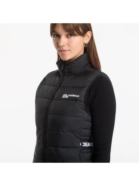 Γιλέκο Karl Lagerfeld Jeans Light Padded Logo Vest Black M μαύρο