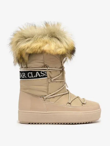 Slip on sněžné boty Resti hnědé