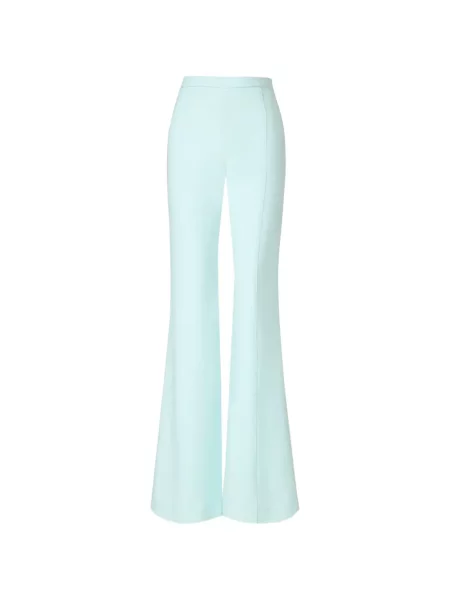 Pantaloni Costarellos din crep albastru