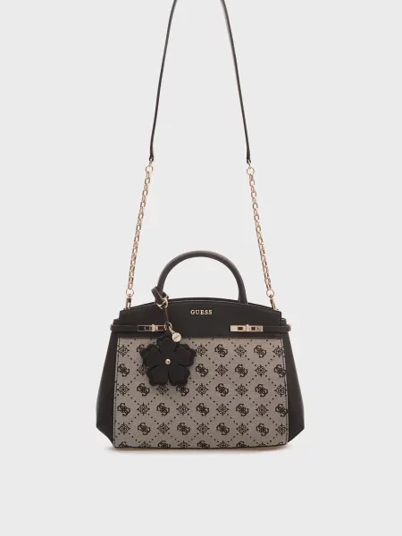 Сумка Guess с автографом черная