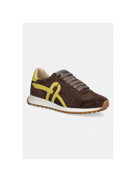 Sneakersy Furla retro brązowe