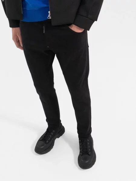 Skinny jeansy skinny Dsquared2 czarne