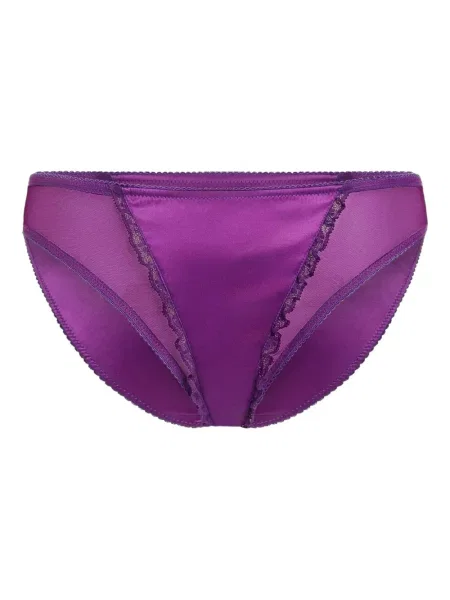 Chiloți Dolce & Gabbana din satin violet