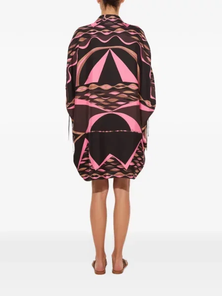 Rochie Pucci de mătase cu imagine maro