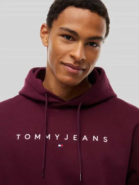 Bluza z kapturem o kroju regular fit z napisem z logo Tommy Jeans