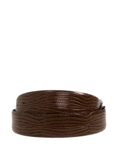 Reversibil curea Tom Ford cu imagine maro