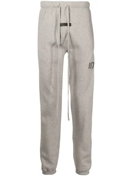Pantaloni Fear Of God Essentials din jerseu alergare gri
