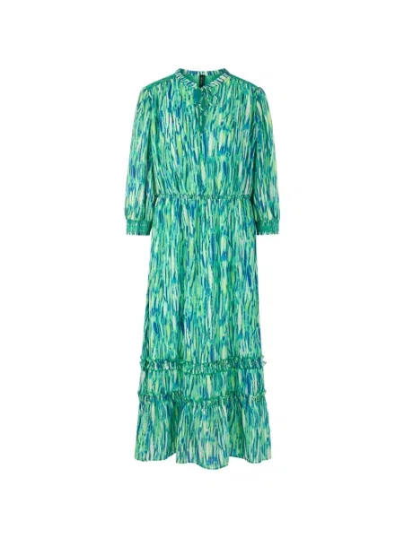 Sukienka midi Marccain z falbankami zielona
