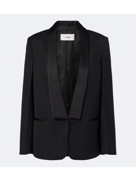 Geacă Fendi de lână negru