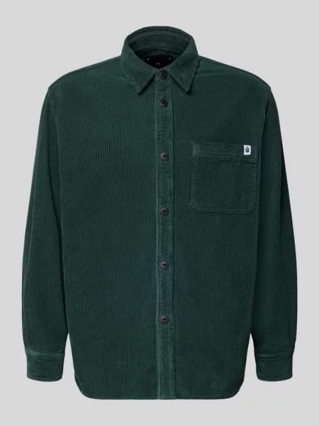 Koszula casualowa o kroju regular fit ze sztruksu z kołnierzykiem typu kent model ‘ANDER’ Edwin