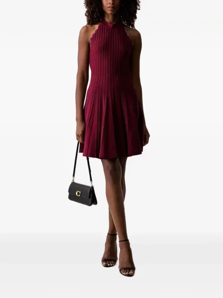 Rochie mini Morgan cu gât halter roșu