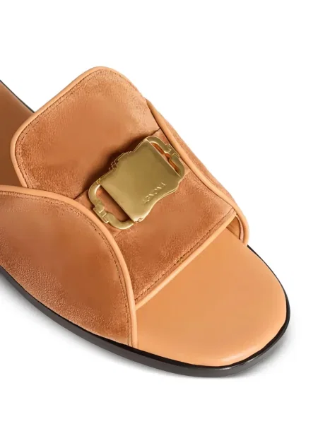 Велурени сандали Agnona кафяво