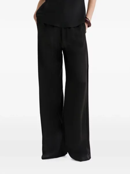 Pantaloni Framboise de mătase negru