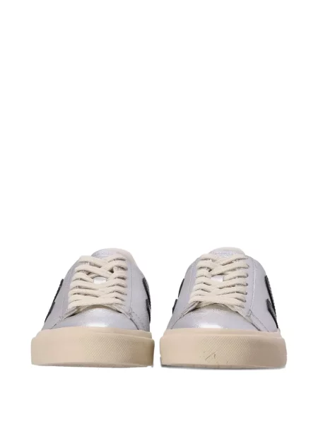 Δερμάτινα sneakers Veja Campo ασημί