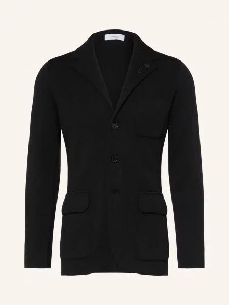 Lardini Pletené Sako Slim Fit černá