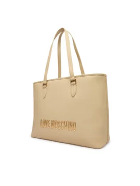 Kabelka LOVE MOSCHINO Béžová biela