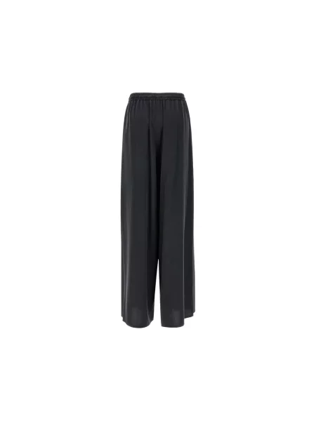 Lniane spodnie Max Mara czarne