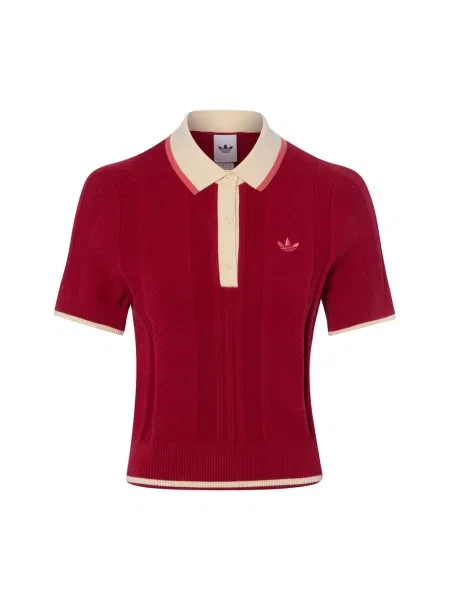 Adidas Originals koszulka polo Kobiety czerwony|wyrazisty róż L czerwona