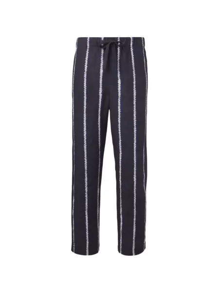 Pantaloni Commas de in cu dungi albastru