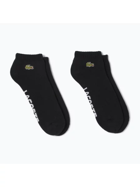 Șosete pentru bărbați Lacoste 2 pary black/black negru