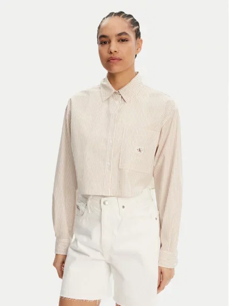 Srajca Calvin Klein Jeans bež