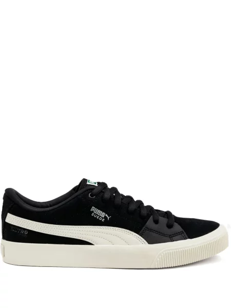 Sneakerși Puma Suede din piele de căprioară alb