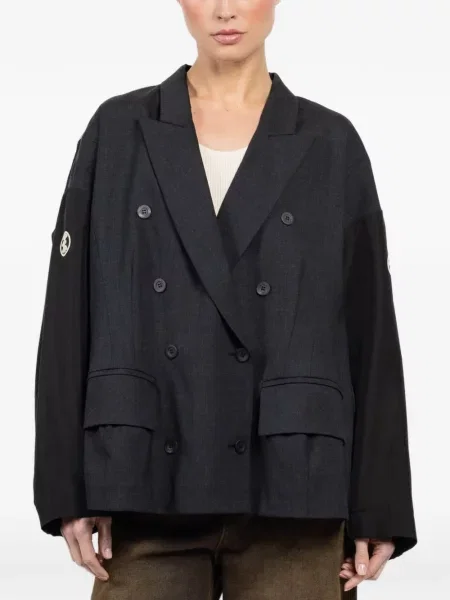 Kurtka Ibrigu żakardowa dwurzędowa czarna