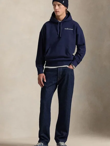 Свитер Polo Ralph Lauren с капюшоном с принтом черный