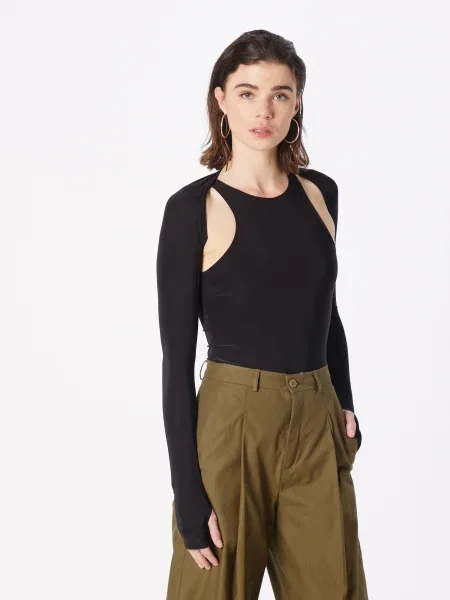Misspap Tricou body negru