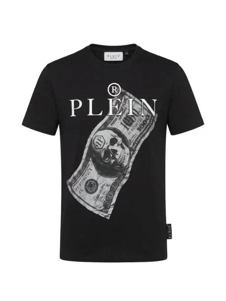Tricou Philipp Plein din jerseu negru