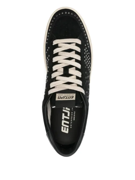 Sneakerși Enterprise Japan din piele de căprioară cu tepi negru