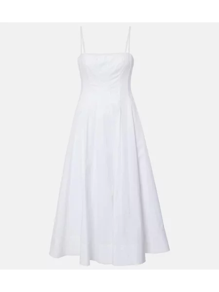 Rochie midi Staud până la genunchi de costum alb