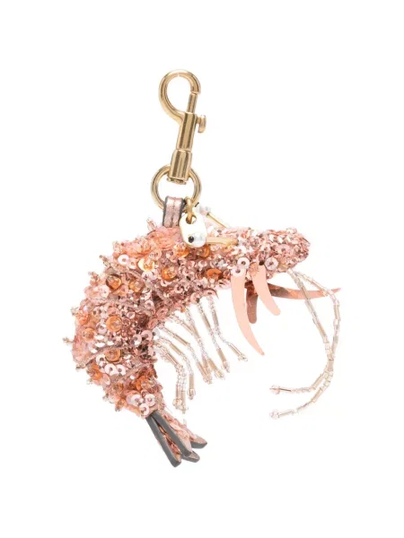 Μενταγιόν Anya Hindmarch με παγιέτες ροζ