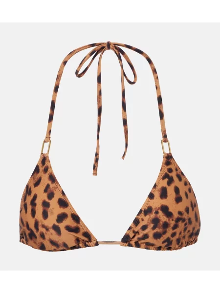 Top Melissa Odabash cu imagine cu model leopard maro