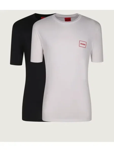 HUGO Set de tricouri﻿ Dugopak Colorat alb
