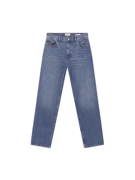 Jeansy straight leg Frame niebieskie