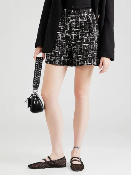 ABOUT YOU Pantaloni May negru alb