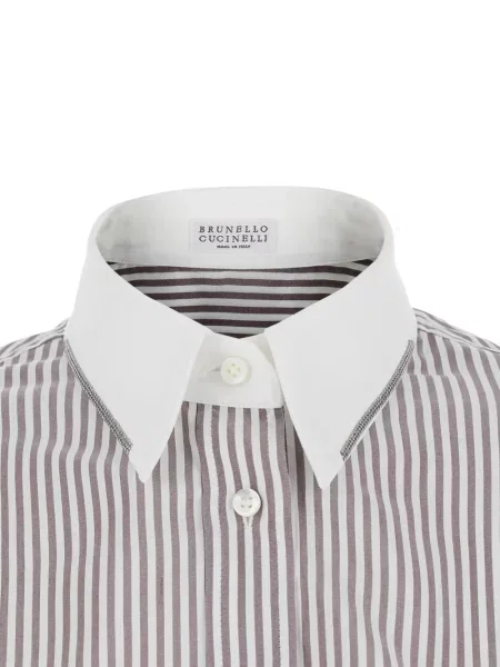 Cămașă Brunello Cucinelli gri
