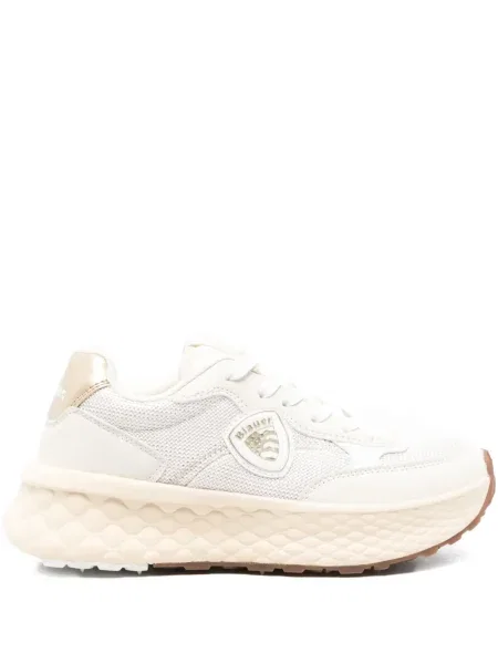 Sneakerși Blauer cu autograf alb