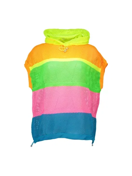 Sweter Love Moschino z krótkim rękawem elegancki pomarańczowy