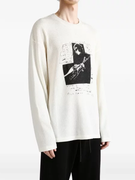 Tricou Ann Demeulemeester tricotate cu imagine