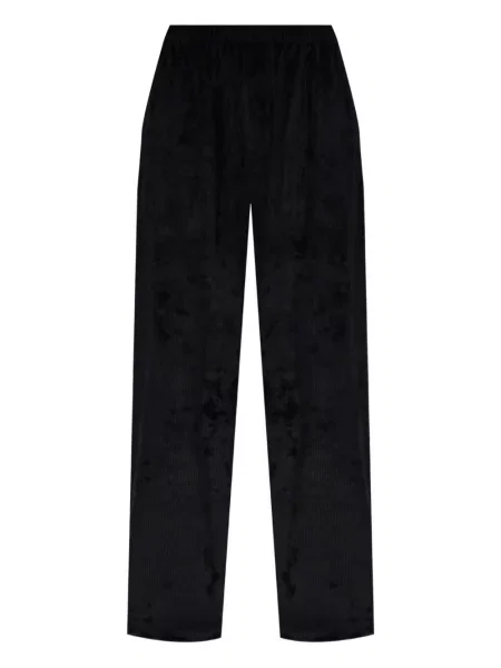 Pantaloni Balenciaga de catifea cord negru