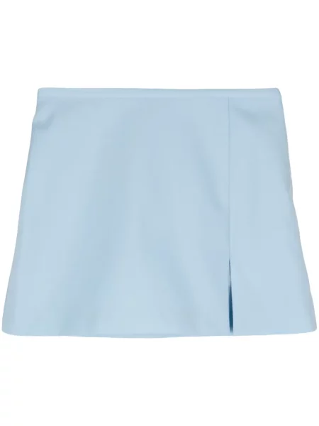 Fustă Mach & Mach tricotate cu crăpătură albastru